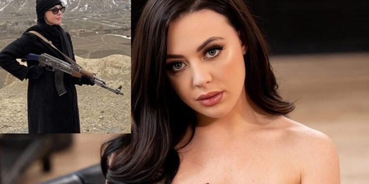 अफगानिस्तान में खुलेआम घूमी अमेरिकी एडल्ट स्टार, एके 47 के साथ दिए पोज, तालिबान के विरोध का बनी प्रतीक