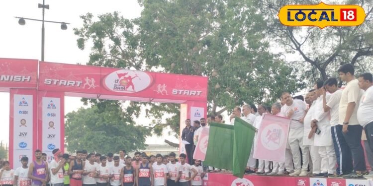 अयोध्या में रन फॉर राम मैराथन का आयोजन, हजारों लोगों ने लिया भाग