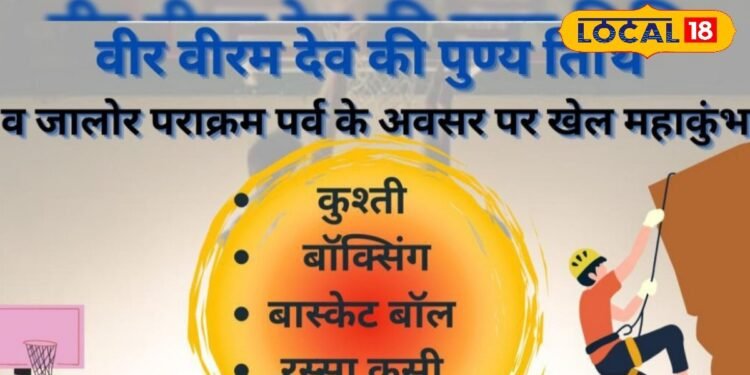 Khel Mahakumbh: पराक्रम पर्व पर खेलों का संग्राम, वीर वीरम देव की स्मृति में तीन दिवसीय खेल महाकुंभ का आयोजन, जालोर के युवा दिखाएंगे दम