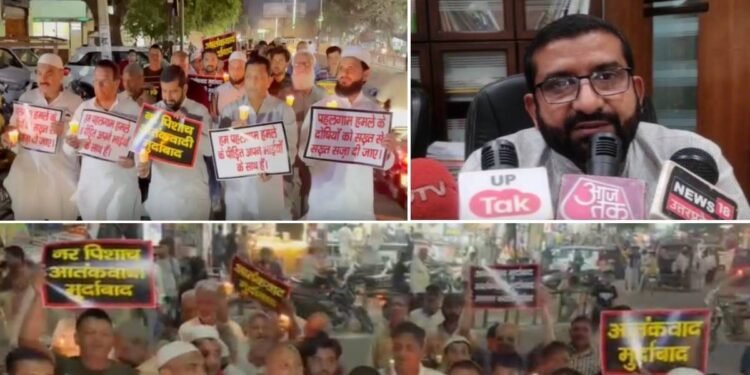 Pahalgam Terror Attack : मुस्लिम समाज में गुस्सा, आसिफ राही बोले – ‘पूरा देश चाहता है कि…’ – Muzaffarnagar Muslim community took roads raises slogans against Pahagam Terror attack lead candle march demand stern action