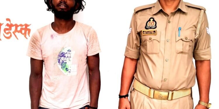 चोपन पुलिस द्वारा 5.2 ग्राम हेरोईन (अनुमानित कीमत 50 हजार रूपये) के साथ एक अभियुक्त को किया गिरफ्तार।