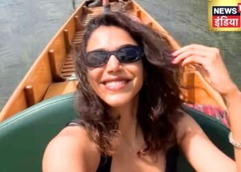 श्रिया पिलगांवकर की सोलो ट्रिप, यूनेस्को साइट पर नाव की सवारी, दिल जीत रहा VIDEO