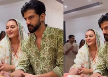 सलमान की बहन के घर गणेश उत्सव में पहुंचीं सोनाक्षी सिन्हा, पति जहीर इकबाल के साथ की बप्पा की आरती, Video