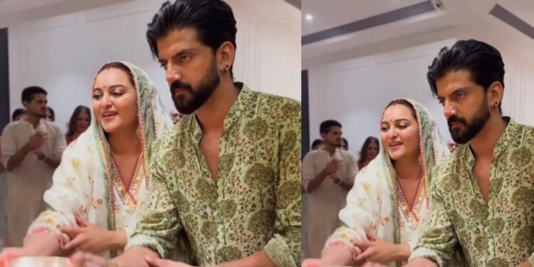 सलमान की बहन के घर गणेश उत्सव में पहुंचीं सोनाक्षी सिन्हा, पति जहीर इकबाल के साथ की बप्पा की आरती, Video