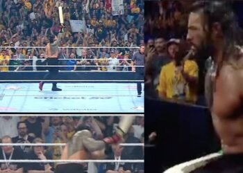 roman reigns hit Bronson Reed with Cricket Bat: WWE रिंग में रोमन रेन्‍स का क्रिकेटिंग अंदाज, विराट के स्‍टाइल में खेला शॉट, चारों खाने चित हुआ विरोधी पहलवान