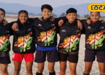 7 daughters of Champaran selected in Bihar Under 14 and 17 team show their talent in National Women Football Competition