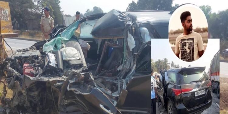 मुंबई अहमदाबाद हाइवे पर संभाजी पाटिल की कार दुर्घटना में मौत.