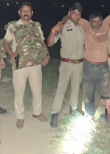 UP Deoria Criminal Arrested in Police Half Encounter accused of stealing in Liquor shops देवरिया में आधी रात तड़तड़ाई गोलियां, हाफ एनकाउंटर कर शातिर के पैर में गोली मार किया गिरफ्तार, Uttar-pradesh Hindi News