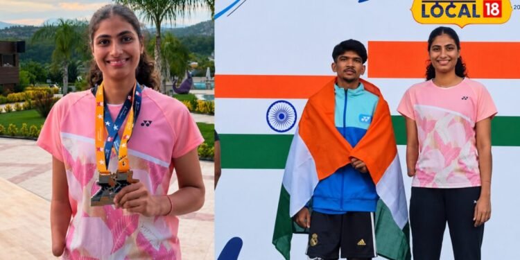 para badminton player Koshika Devda | Sports News | कोशिका देवड़ा ने वर्ल्ड एबिलिटी स्पोर्ट्स यूथ गेम्स में जीते 3 पदक