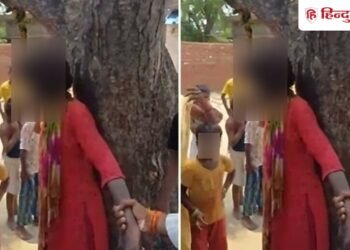 Dalit girl dragged through the village by her hair tied to a tree and beaten यूपी में दलित किशोरी को बाल पकड़कर गांव में घुमाया, फिर पेड़ से बांधकर पीटा, Viral-news Hindi News