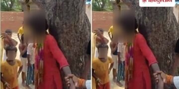 Dalit girl dragged through the village by her hair tied to a tree and beaten यूपी में दलित किशोरी को बाल पकड़कर गांव में घुमाया, फिर पेड़ से बांधकर पीटा, Viral-news Hindi News