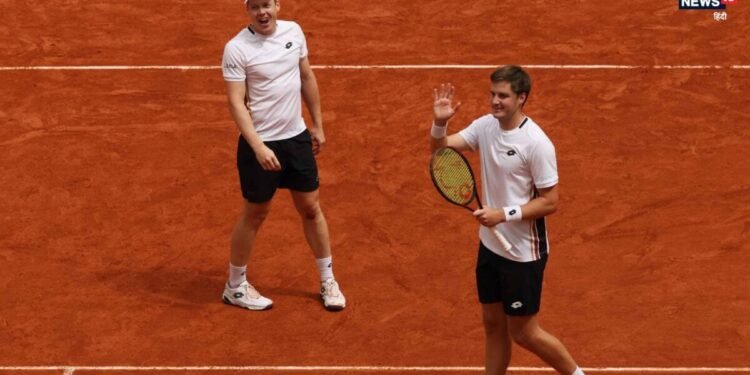 French Open 2026: हेलियोवारा और पैटन पहली बार पुरुषों के डबल्स फाइनल में पहुंचे, खिताब से एक जीत दूर