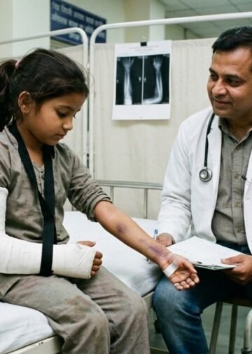 बच्ची का दाहिना हाथ टूटा, लगाया बाएं में प्लास्टर, यूपी के मेडिकल कॉलेज का कारनामा, Uttar-pradesh Hindi News