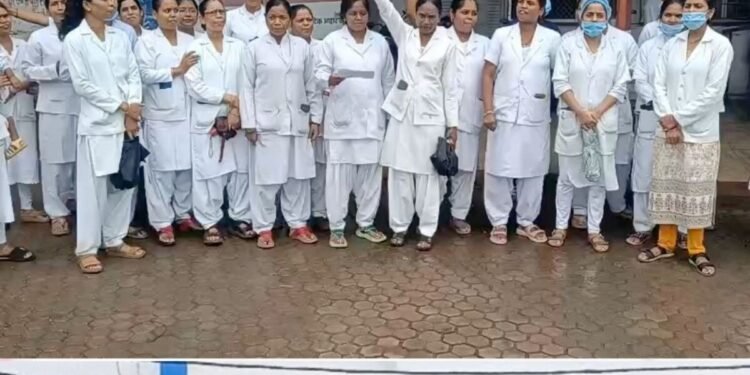 डिंडौरी जिला अस्पताल में नर्सिंग स्टाफ की हड़ताल, निलंबित नर्सिंग ऑफिसर की बहाली की मांग, स्वास्थ्य सेवाएं प्रभावित, मध्य प्रदेश वीडियो न्यूज
