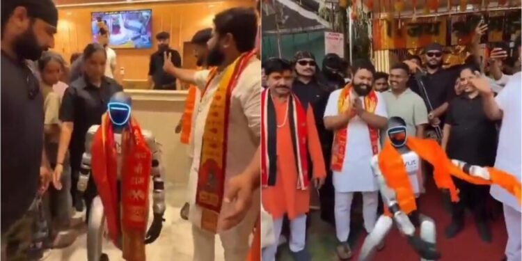 उज्जैन में दुकान के उद्घाटन पर रोबोट का रितिक जैसा डांस, गले में भगवा पटका पहन दिखाए बेहतरीन मूव्स, Viral-news Hindi News