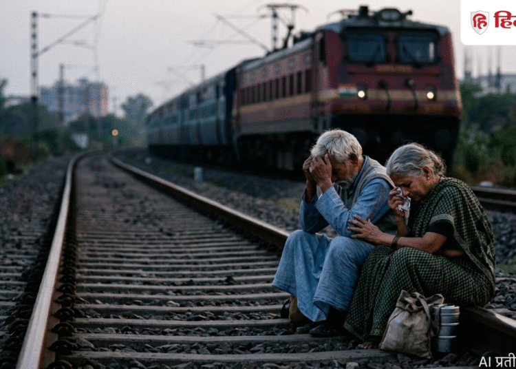 ट्रेन के आगे कूदा बेटा, थोड़ी देरी बाद माता-पिता भी पटरी पर लेट गए; एक घंटे में तीन जिंदगियां खत्म, Madhya-pradesh Hindi News