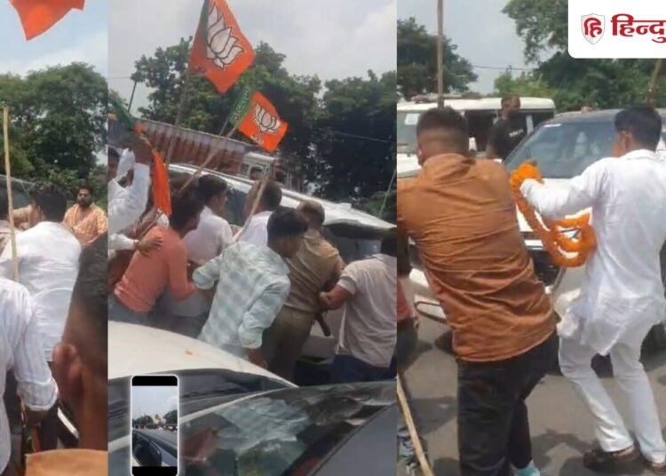 कानपुर के बाद देवरिया में आपस में ही भिड़े भाजपाई, लाठी-डंडे चलने से मची अफरातफरी, Uttar-pradesh Hindi News