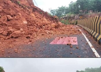 नरसिंहपुर में NH-45 पर पहाड़ी धंसी, नौरादेही के पास सड़क पर गिरा मलबा, घंटों यातायात बाधित, मध्य प्रदेश वीडियो न्यूज