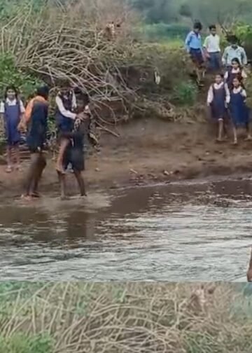 डिंडोरी में 5 साल बाद भी नहीं बना स्टॉप डेम, करीब 50 बच्चे बारिश में नदी पार कर स्कूल जाने को मजबूर, मध्य प्रदेश वीडियो न्यूज